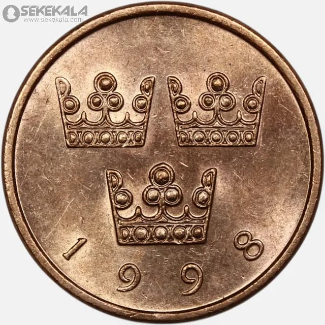 سکه 50 اوره سوئد 1998 (UNC)