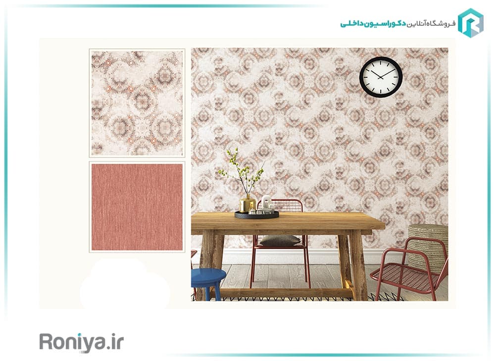 کاغذ دیواری طرح دار کلاسیک کد 23033 — تصویر ۲