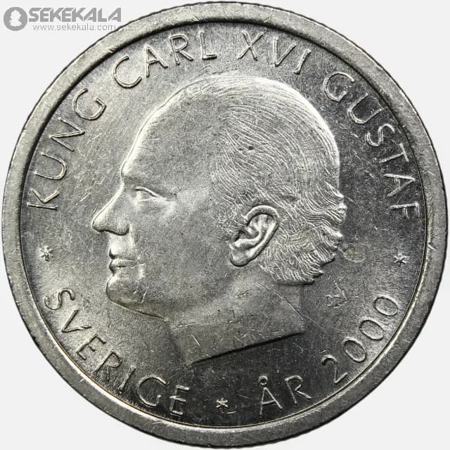 سکه 1 کرون کمیاب سوئد 2000