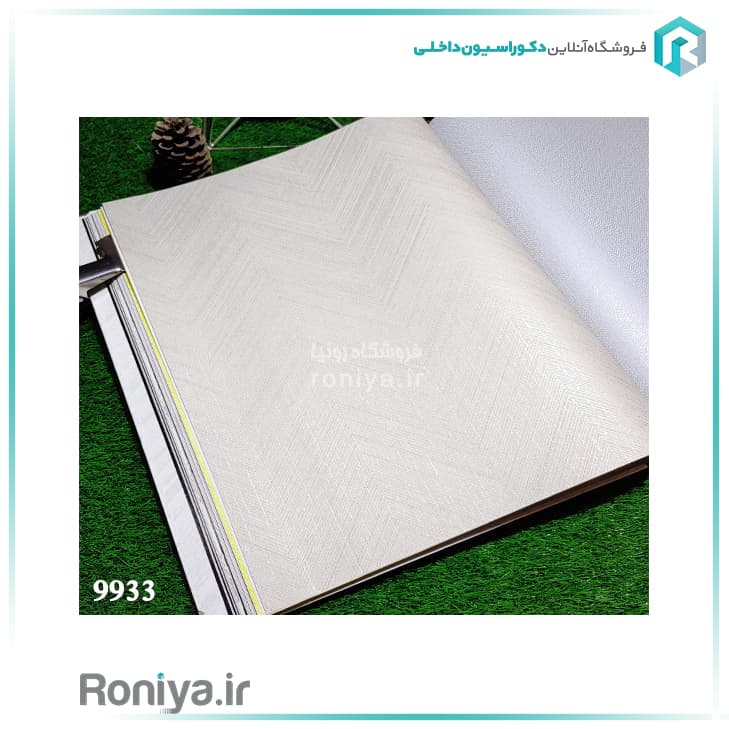 کاغذ دیواری طرح جناقی سفیدCode-9906 — تصویر ۲