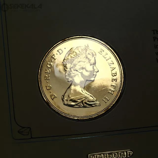 پک سکه طلایی 25 پنس یادبودی انگلیس 1981 ROYAL MINT (ازدواج پرنسس دیانا و چارلز)(UNC) — تصویر ۶