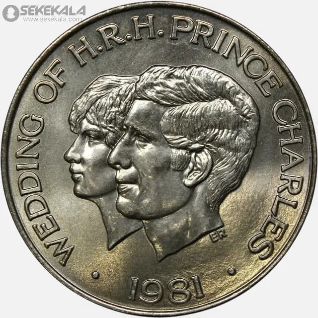 سکه 1 تالا یادبودی ساموآ 1981 (ازدواج پرنسس دیانا و چارلز)(UNC)