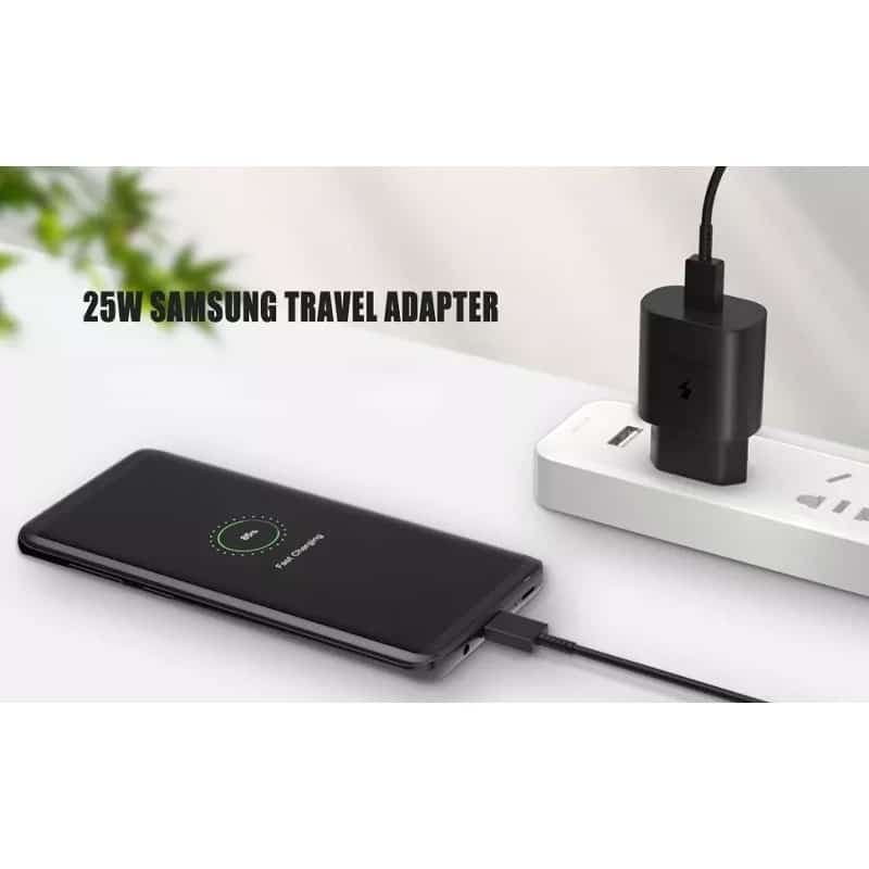 پک 20عددی شارژر سامسونگ مشابه اصلی (اورجینال چین)SAMSUNG ADAPTER EP-TA800 25W 2PIN — تصویر ۲