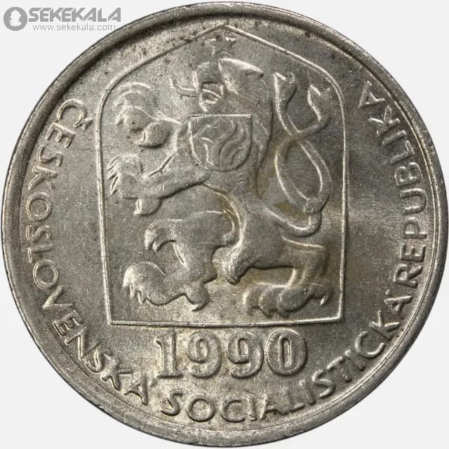 سکه 50 هلر چکسلواکی 1990-1974 (+AU) — تصویر ۲