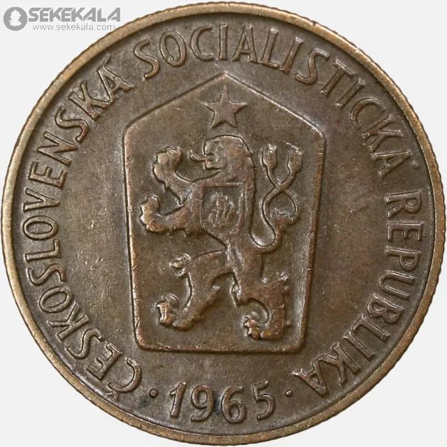 سکه 50 هلر چکسلواکی 1965 — تصویر ۲
