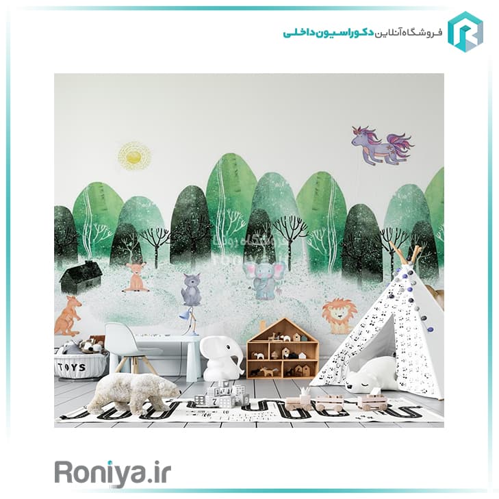 پوستردیواری اتاق کودک حیوانات — تصویر ۲