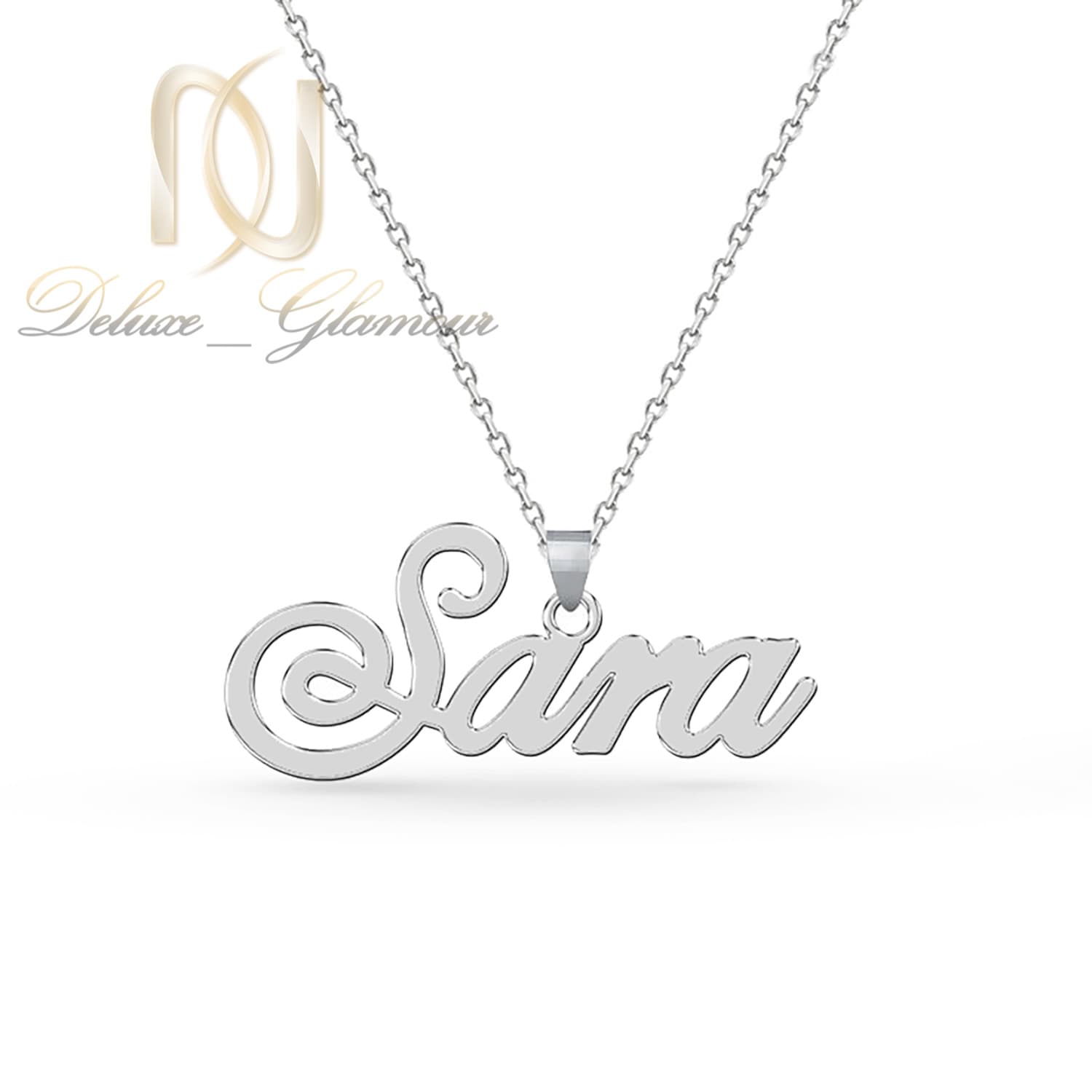 گردنبند نقره اسم سارا