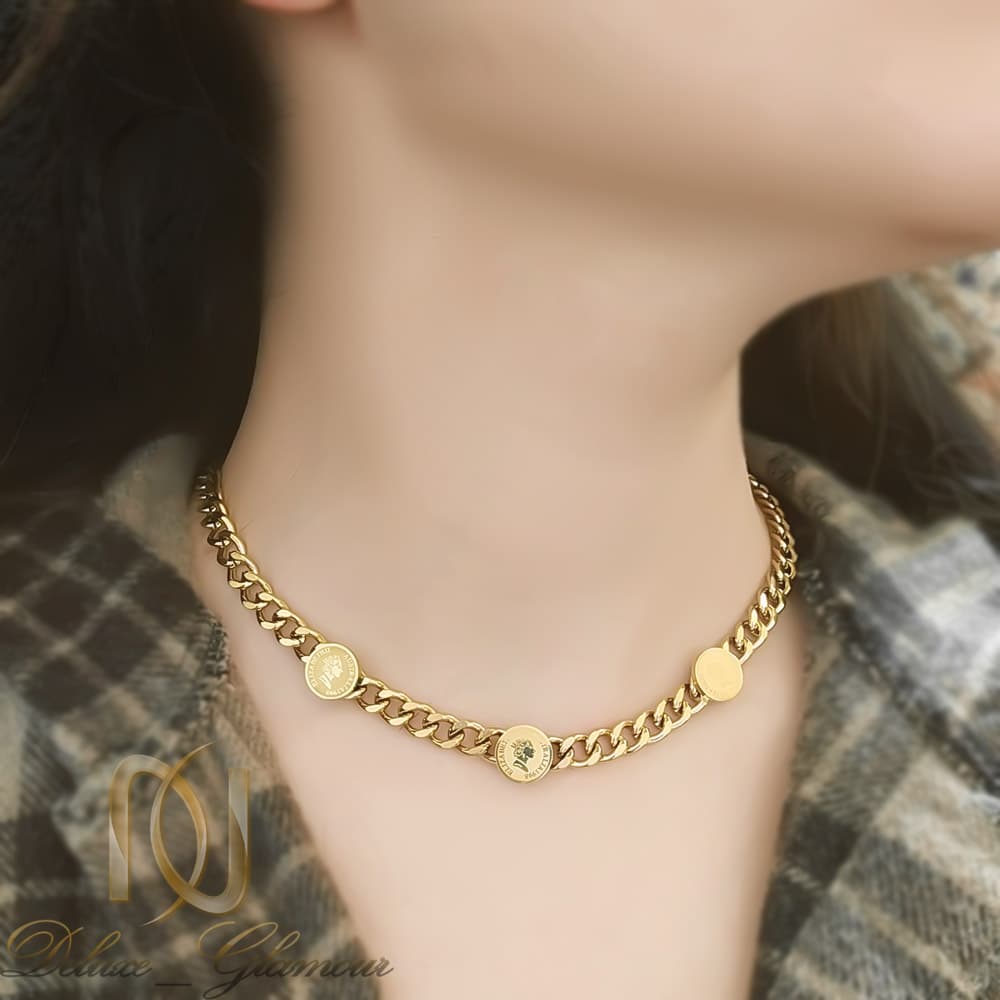 گردنبند الیزابت استیل زنانه ne-n88 — تصویر ۲