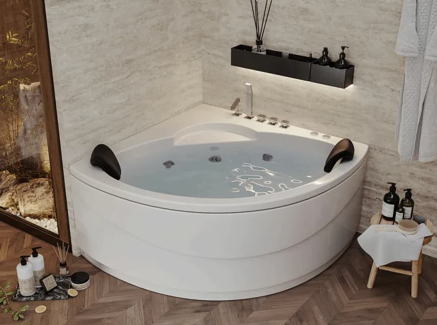 وان جکوزی کنج دو نفره آرکا مدل A-JA210 ابعاد 65*130*130 — تصویر ۲