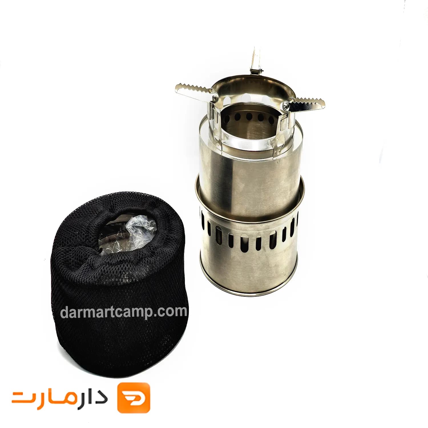 فایر باکس ، اجاق چوبی استیل بدون دود بزرگ — تصویر ۳