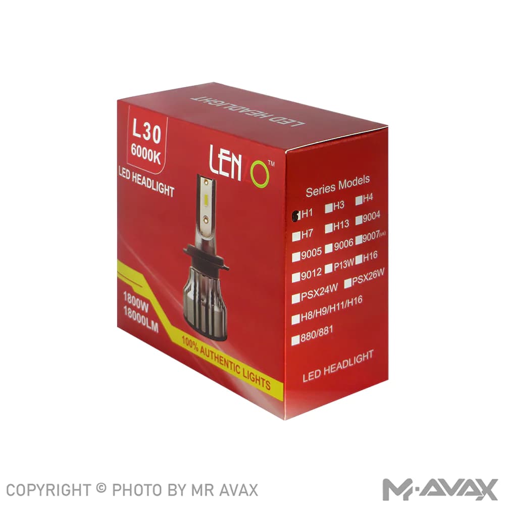 هدلایت لنزو مدل L30 پایه 6000K , H1 (دو عددی) — تصویر ۲