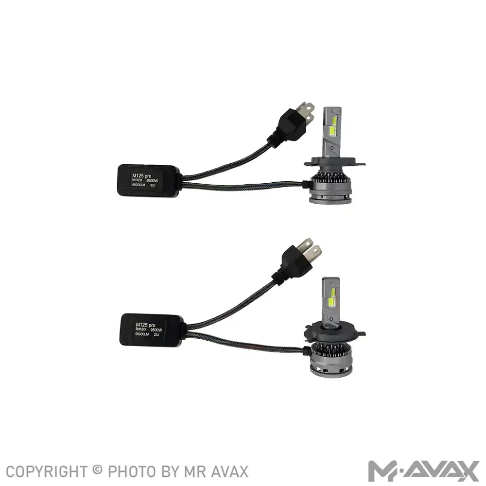 هدلایت لنزو مدل M125 PRO با پایه 6000K H4 (دو عددی)