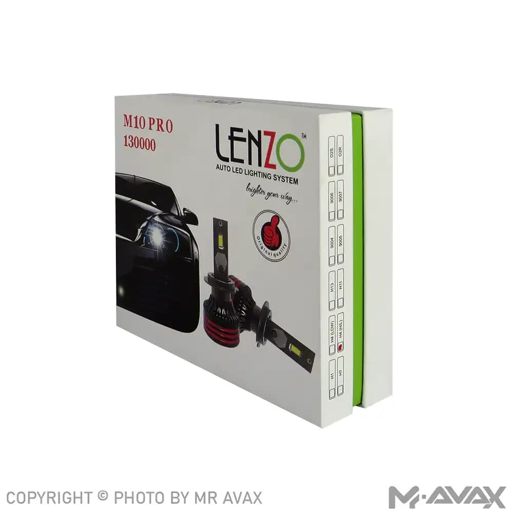 هدلایت لنزو مدل M10 PRO پایه H4 (دو عددی) — تصویر ۳
