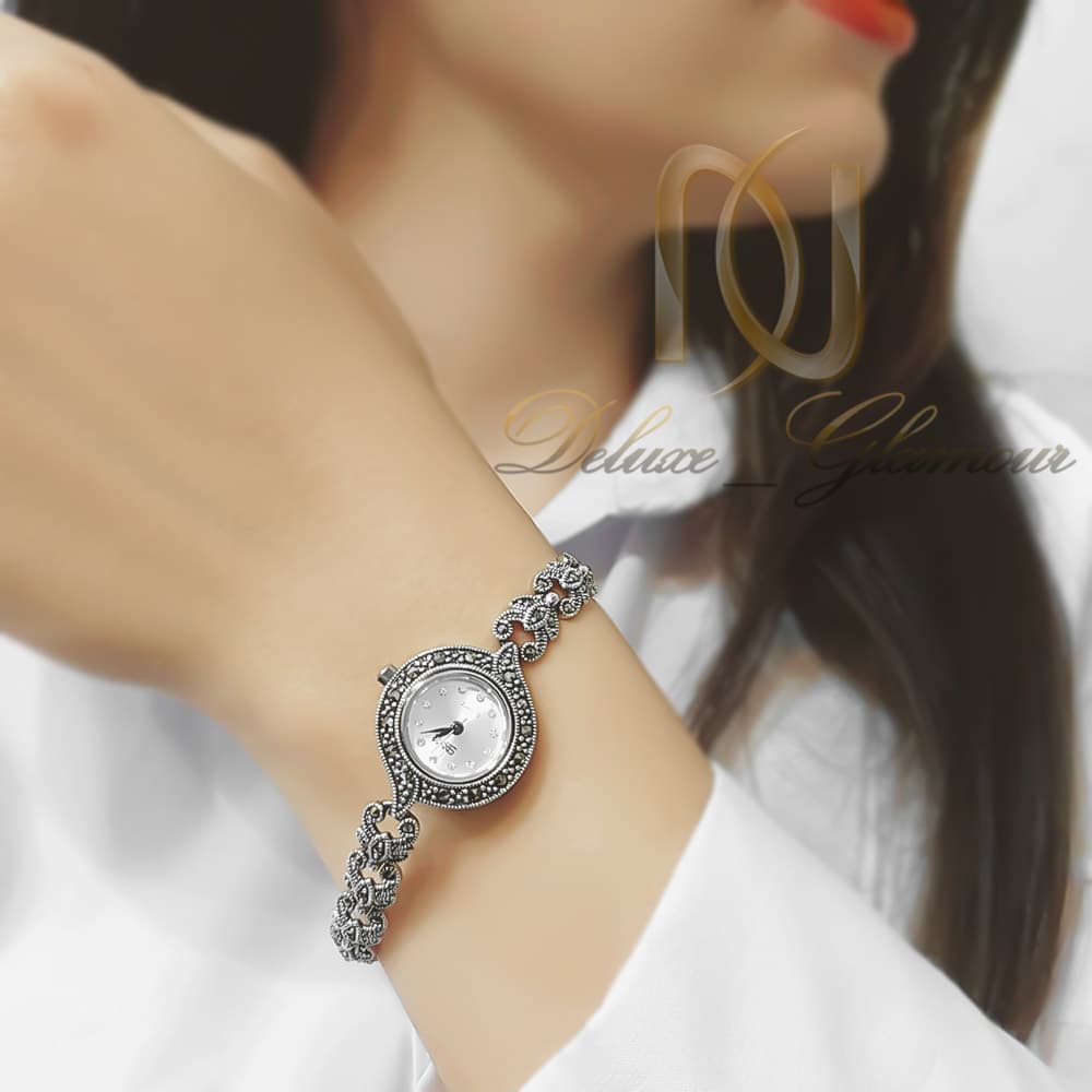 ساعت نقره زنانه سیاه قلم سما طرح کفشدوزک wh-n403 — تصویر ۲