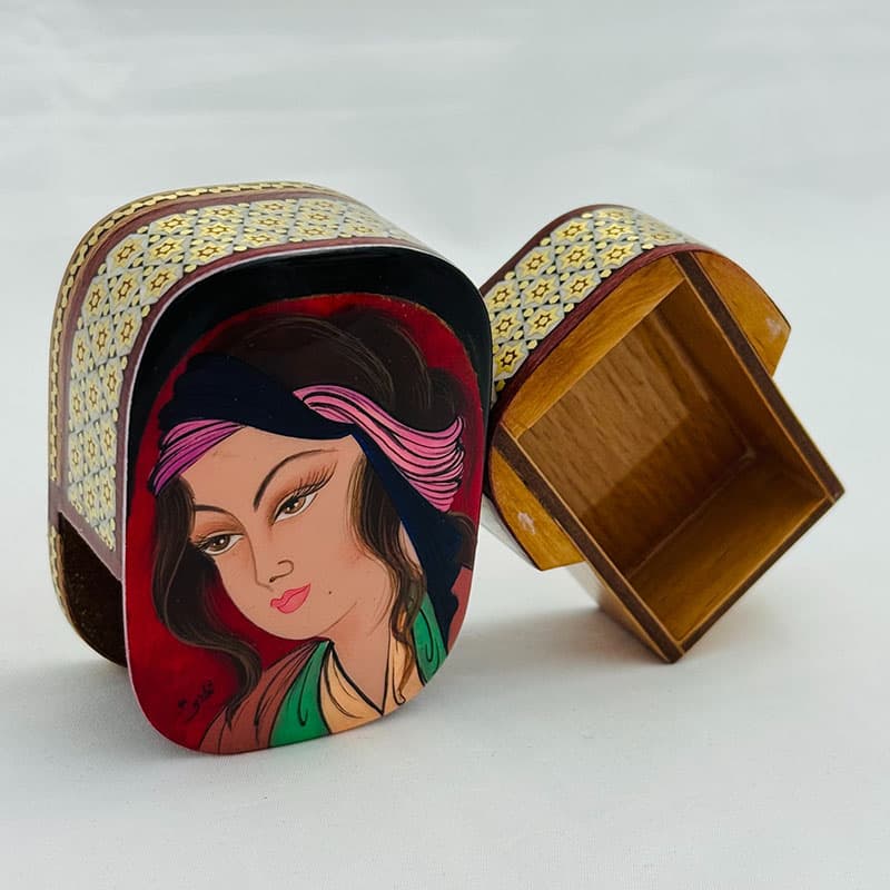 جعبه خاتم کاری کبریتی طرح رخ مدل 1 — تصویر ۷