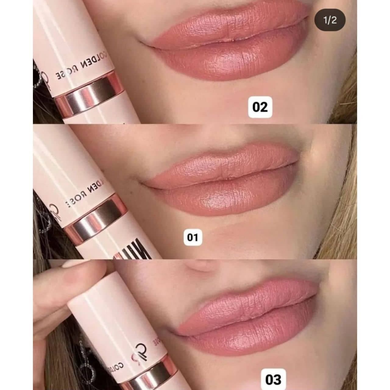 رژ لب جامد نود لوک گلدن‌رزGOLDENROSE مدل Nude Look — تصویر ۲