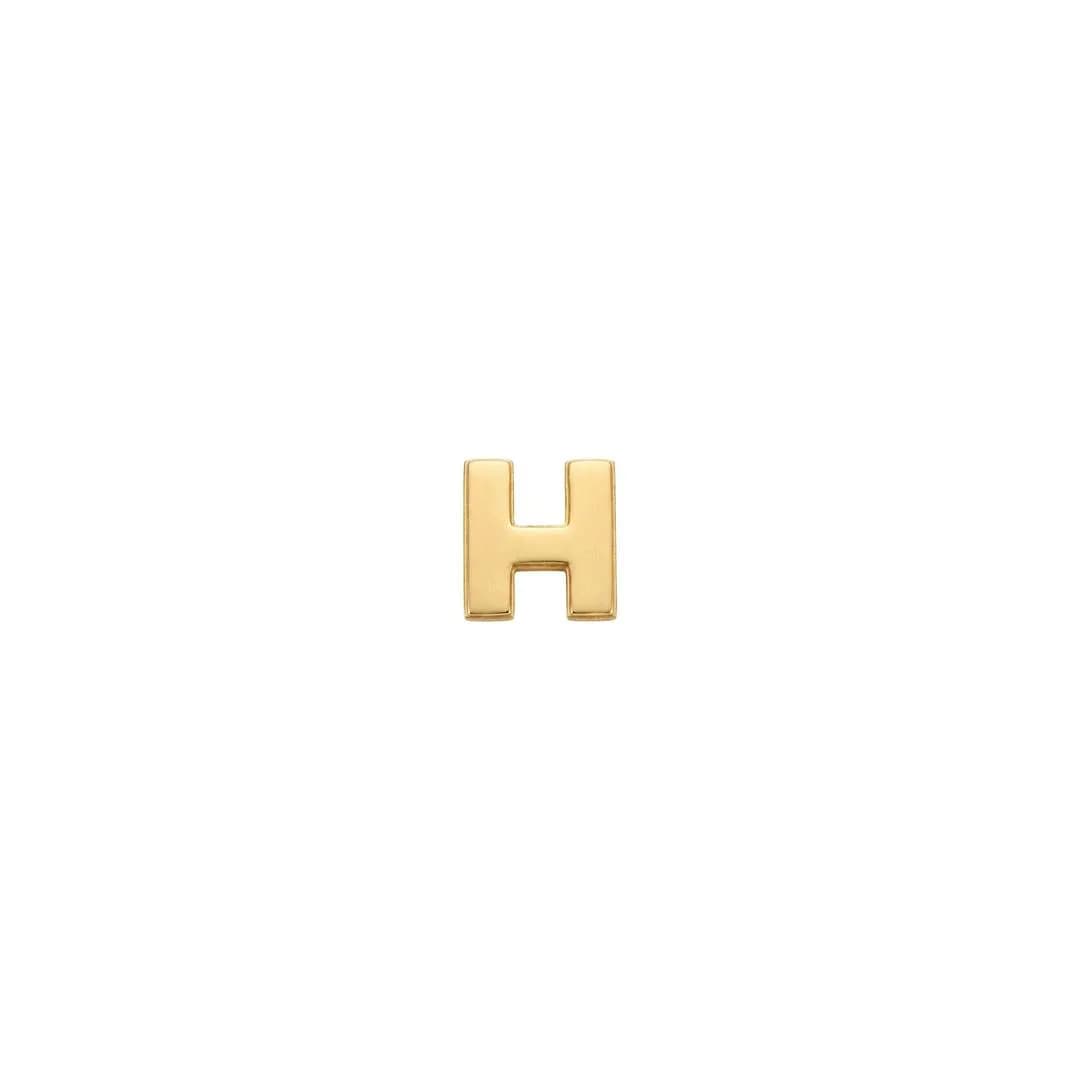 آویز طلا حروف H 75