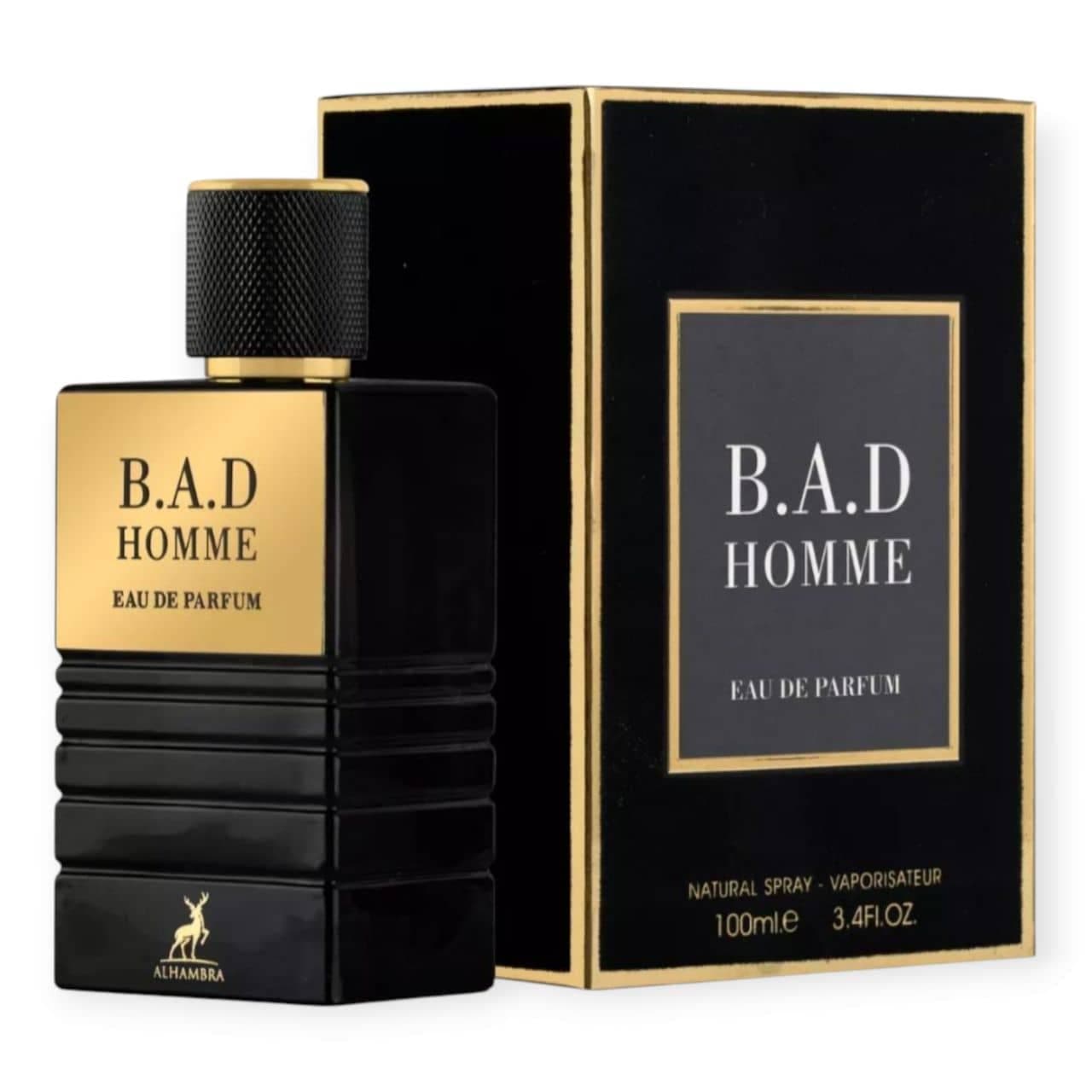 عطر ادکلن بد هوم الحمبرا ALHAMBRA مشابه کارولین هررا بد بوی BAD HOMME حجم 100 میل