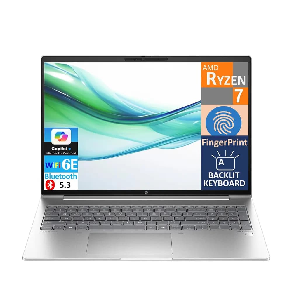 لپ تاپ اچ پی HP ProBook 465 G11| Ryzen7_7735U | 16GB | 512GB | AMD Radeon |16″FHD (اپن باکس) — تصویر ۲