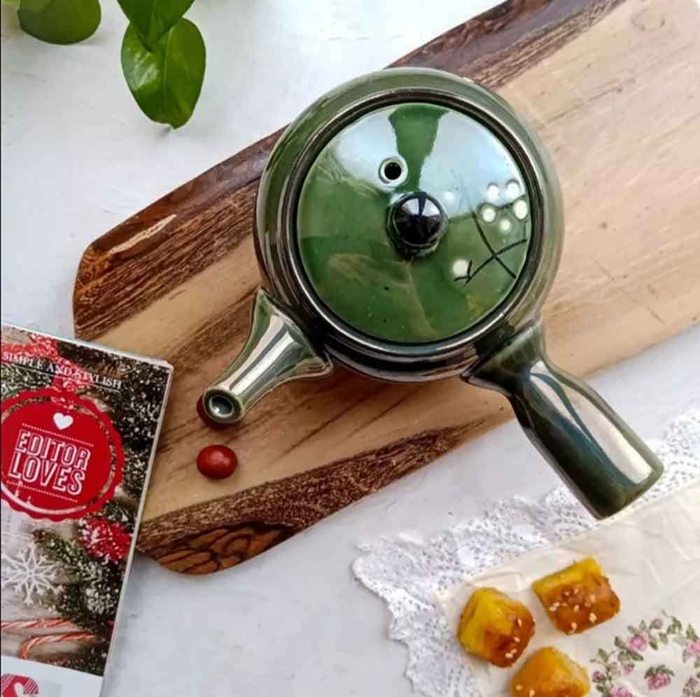 قوری دسته دار رنگی سرامیکی (5534)