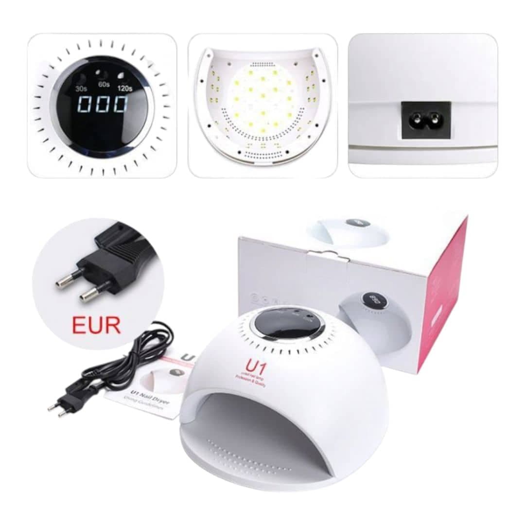 دستگاه یووی ال ای دی (LED-UV) کاشت ناخن یو وان U1 قدرت 84W — تصویر ۵