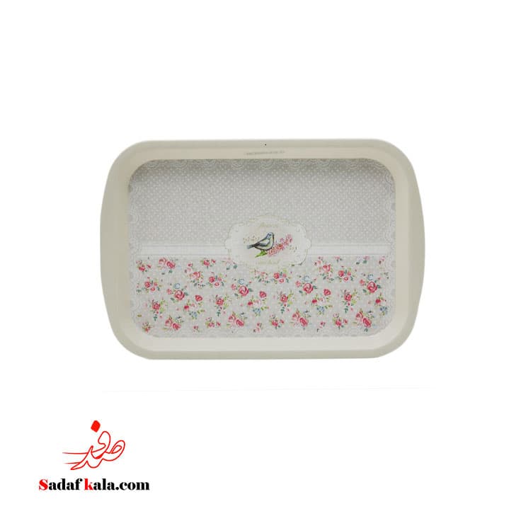 سینی تخت سایز 2 طرحدار رزگلد(24)/2315 — تصویر ۵