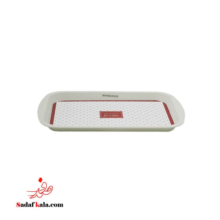 سینی تخت سایز 2 طرحدار رزگلد(24)/2315 — تصویر ۴