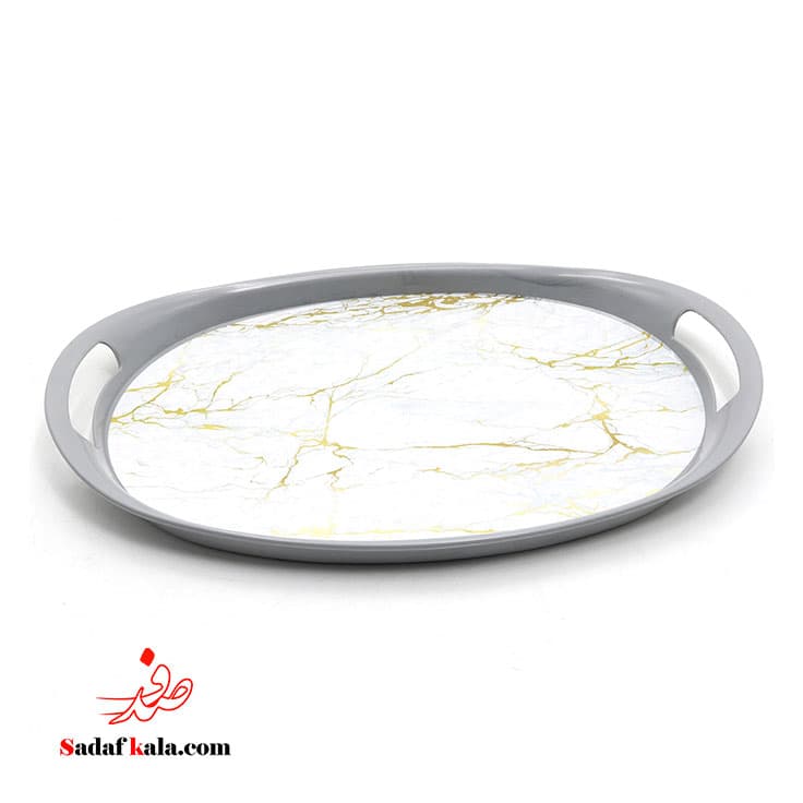 سینی گل دار بیضی سایز 3 برلیان (30)/5024 — تصویر ۴