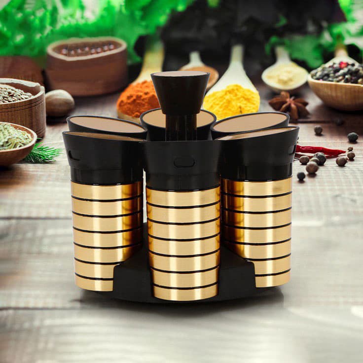 جا ادویه 4 عددی استیل پرو بازن(6)/6019