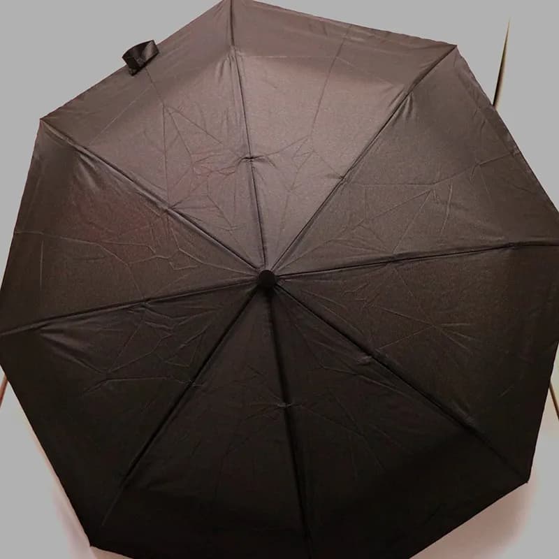 چتر دسته عصایی مشکی اتوماتیک کد 80060 — تصویر ۵