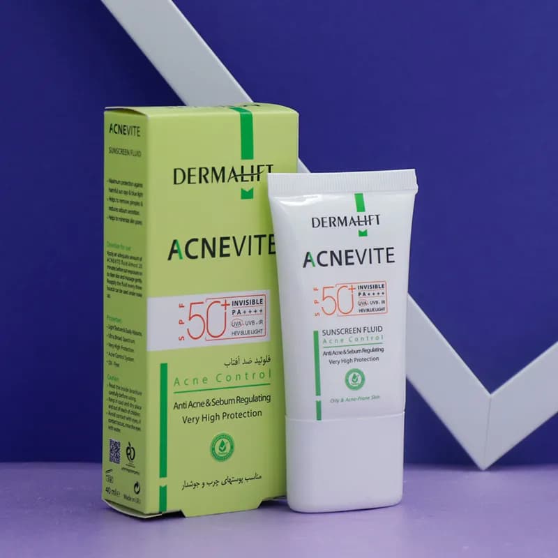 فلوئید ضد آفتاب پوست های چرب وجوش دار با SPF 50 درمالیفت 40 میل 92309