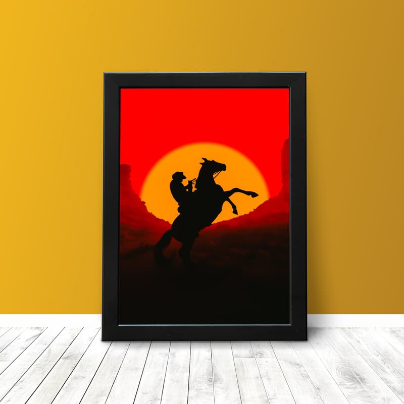 تابلو مدل گیمینگ طرح Red Dead Redemption 2 کد 102 — تصویر ۲