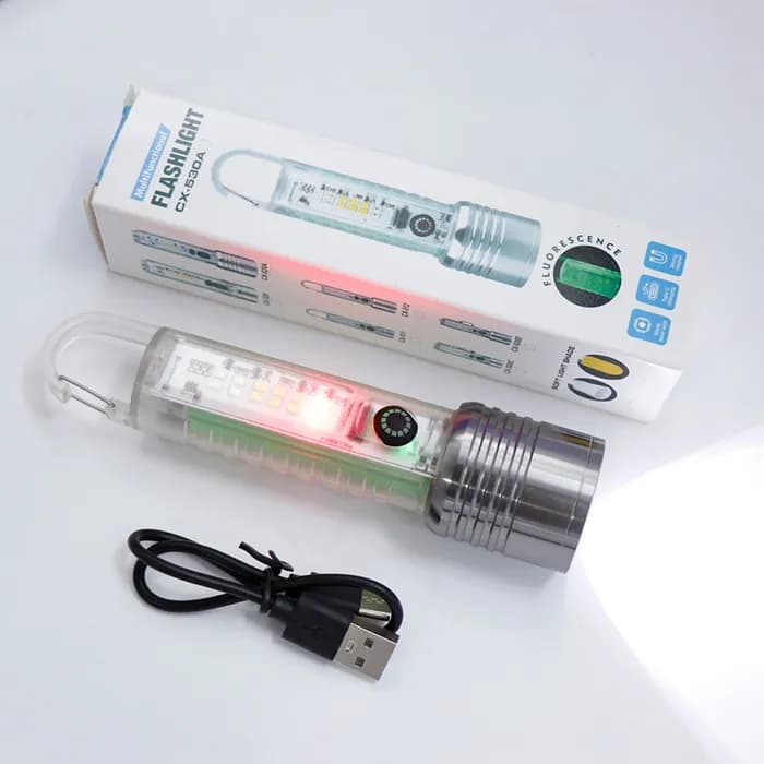 عمده فروشی چراغ قوه شارژی مدل cx-512 کد 38545 — تصویر ۳