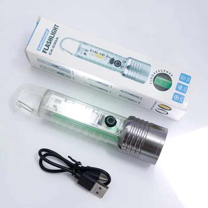 عمده فروشی چراغ قوه شارژی مدل cx-512 کد 38545 — تصویر ۲