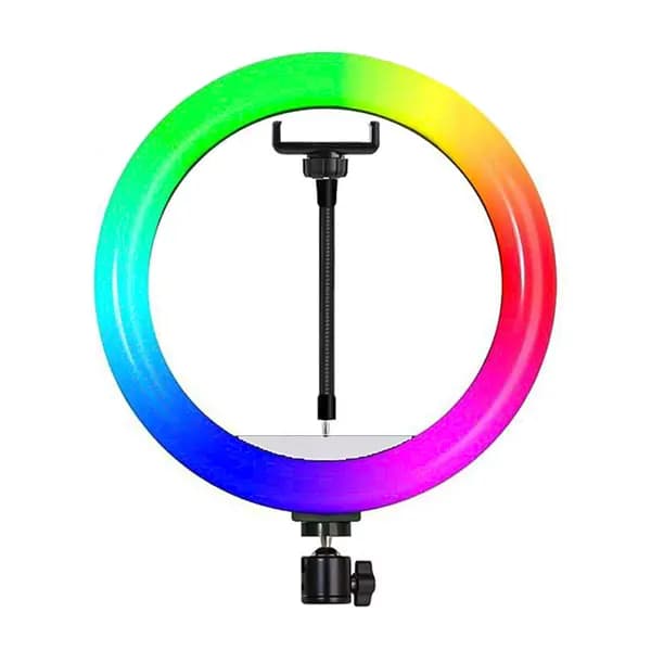 رینگ لایت 13 اینچی پی نت مدل LJJ33-RGB به همراه پایه — تصویر ۵