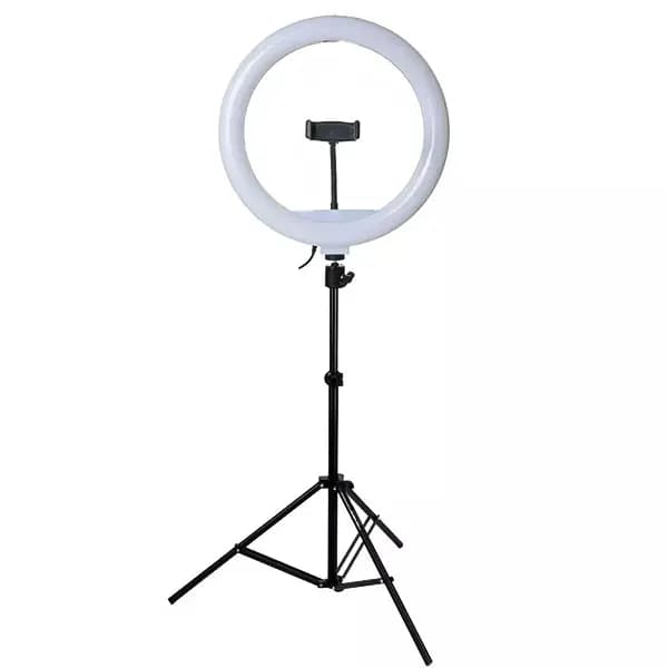 رینگ لایت 13 اینچی پی نت مدل LJJ33-RGB به همراه پایه