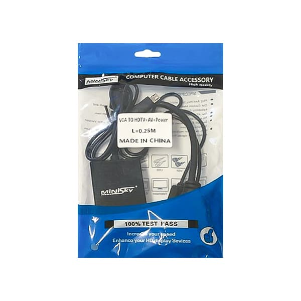 تبدیل برق دار VGA به Minisky HDMI — تصویر ۲