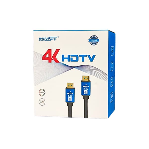 کابل Minisky HDMI 4K/V2 19+1 طول 5 متر — تصویر ۲
