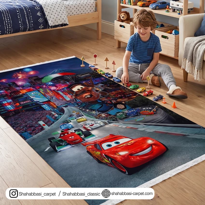فرش کودک کد 700281 تمام رنگ