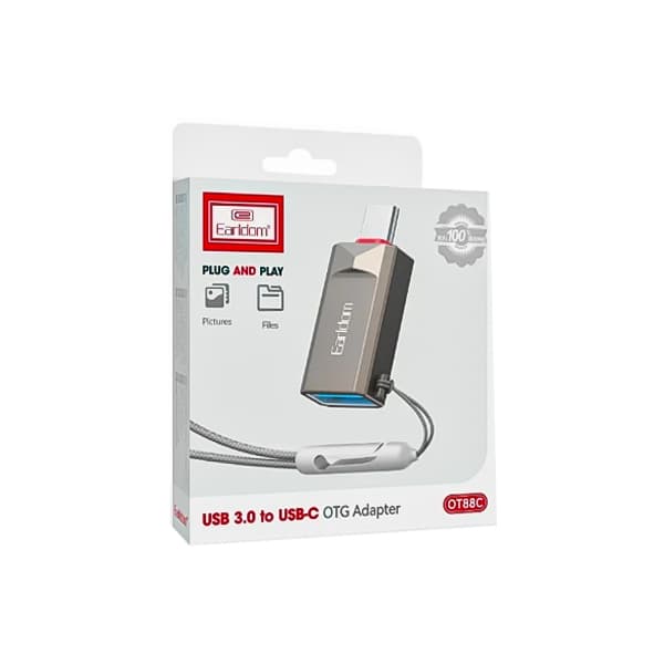 تبدیل OTG تایپ سی به Earldom USB مدل OT88C — تصویر ۲