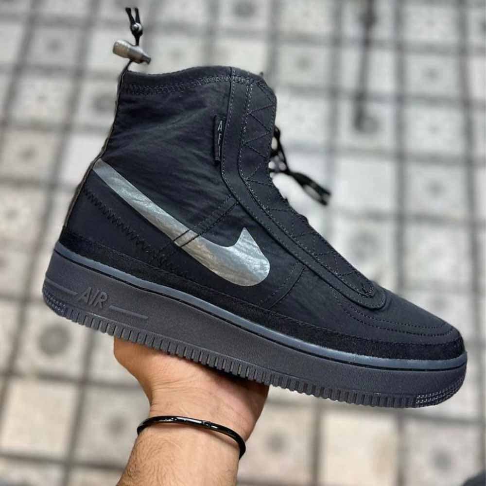 نایک ایرفورس شل مشکی Nike Air Force 1 Shell Black — تصویر ۲