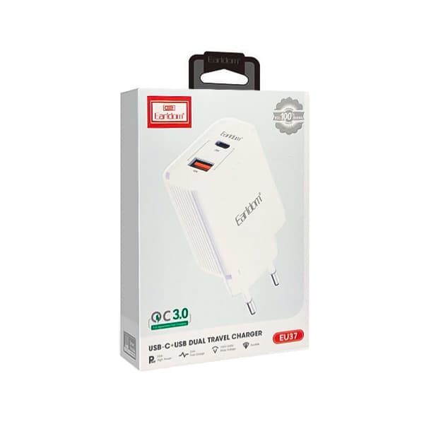 شارژر دیواری Earldom 35W PD/USB مدل EU37 — تصویر ۲