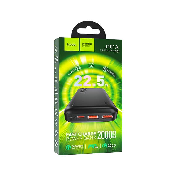 شارژر همراه 22.5W هوکو مدل J101A ظرفیت 20000mAh — تصویر ۲