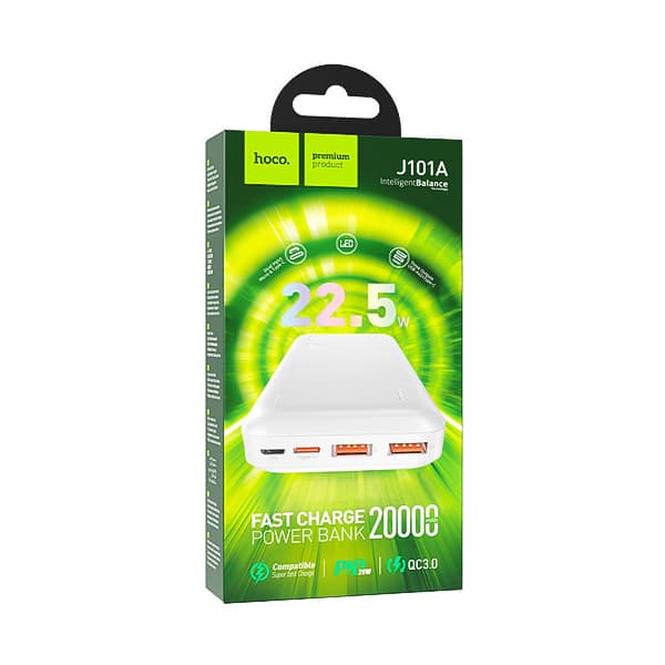 شارژر همراه 22.5W هوکو مدل J101A ظرفیت 20000mAh — تصویر ۵