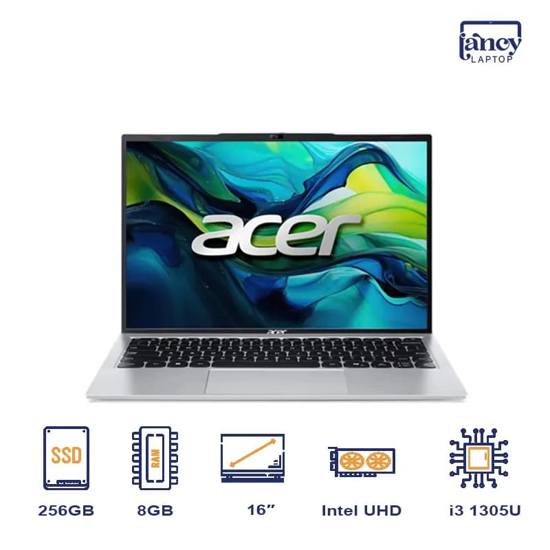 لپ تاپ اپن باکس 16 اینچی ایسر Aspire Lite 16 Core i3-1305U 8GB DDR5 256GB SSD Intel UHD Graphics WUXGA