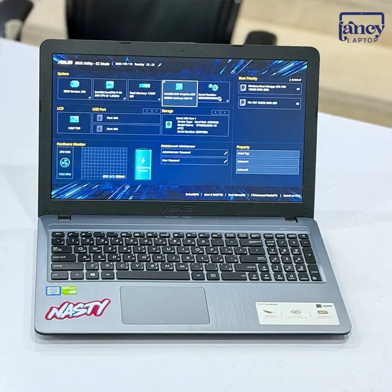 لپ تاپ استوک 15.6 اینچی ایسوس VivoBook K540U Core i7-8550U 12GB 128GB SSD 1TB HDD NVIDIA MX130 2GB FHD — تصویر ۵
