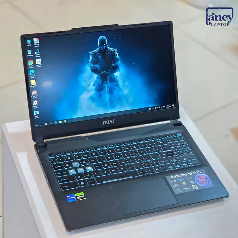 لپ تاپ اپن باکس 15.6 اینچی ام‌اس‌آی Cyborg 15 A12UDX Core i7-12650H 16GB DDR5 1TB SSD RTX 3050 6GB 144Hz — تصویر ۲