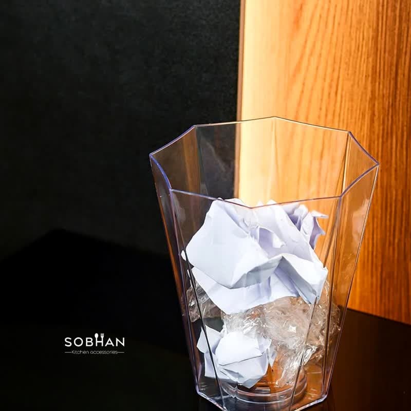 سطل اکرولیک شفاف