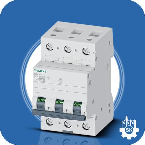 5SL6308-7 کلید مینیاتوری زیمنس 8 آمپر سه پل ، تیپ C — تصویر ۲