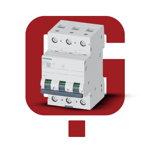 5SL6303-7 کلید مینیاتوری زیمنس 3 آمپر سه پل ، تیپ C